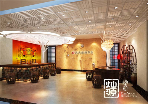 養(yǎng)生會(huì)所裝修大廳