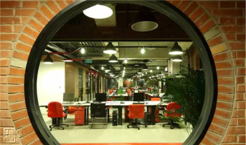 辦公室裝修效果圖-園窗 辦公室裝修效果圖-園窗