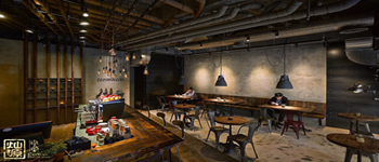 個(gè)性年輕態(tài)咖啡廳設(shè)計(jì)也要工業(yè)風(fēng)