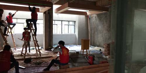 晉級(jí)托管南寧培訓(xùn)學(xué)校裝修施工現(xiàn)場(chǎng)