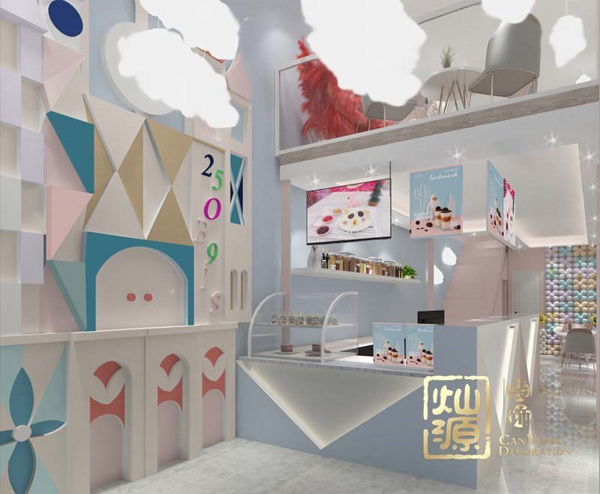 南寧網(wǎng)紅奶茶店設(shè)計裝修實(shí)例分享 顧客絡(luò)繹不絕的原因原來是這個