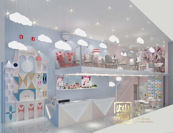 南寧網(wǎng)紅奶茶店設(shè)計裝修實(shí)例分享 顧客絡(luò)繹不絕的原因原來是這個