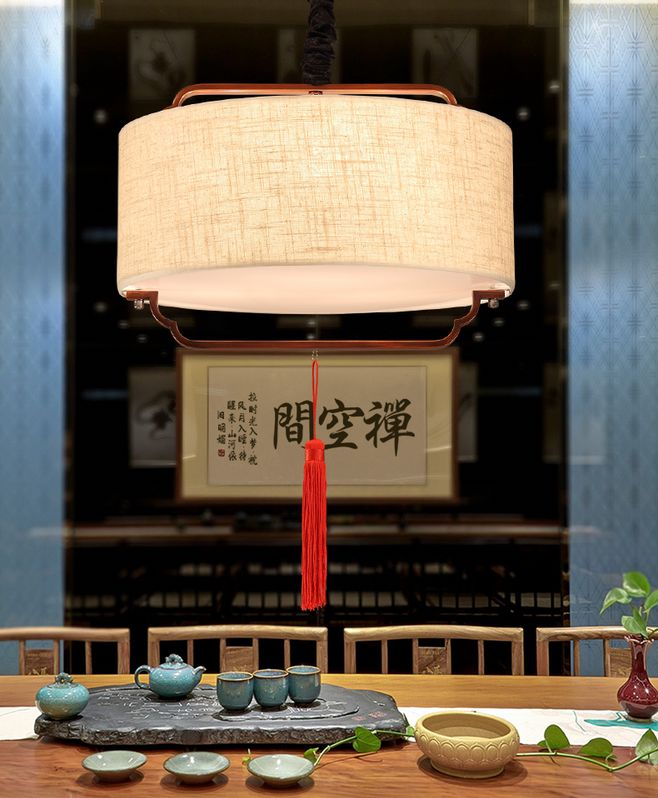 中式的辦公室裝修中，這燈飾裝修真的太好看了