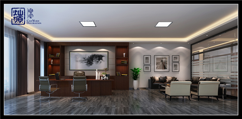 老板辦公室布局效果圖03 老板辦公室布局效果圖03