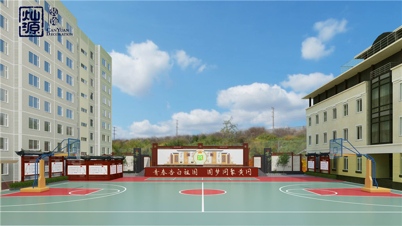 中學生食堂裝飾設計效果圖 中學生食堂裝飾設計效果圖