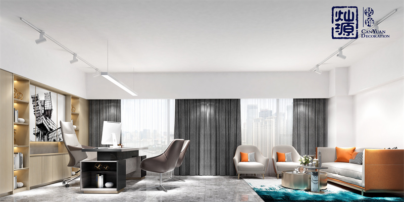 氣質(zhì)顏值和性價(jià)缺一不可！南寧辦公室裝修總經(jīng)理辦公室效果圖案例鑒賞（二）