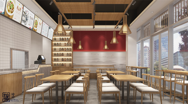 南寧快餐店設(shè)計裝修效果圖 南寧快餐店設(shè)計裝修效果圖