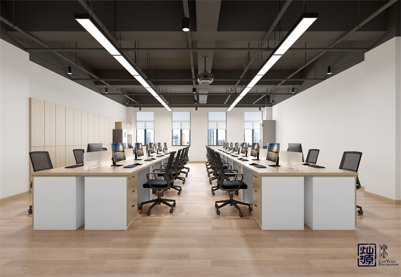 簡(jiǎn)約工位&mdash;&mdash;柳州辦公室裝修案例效果圖