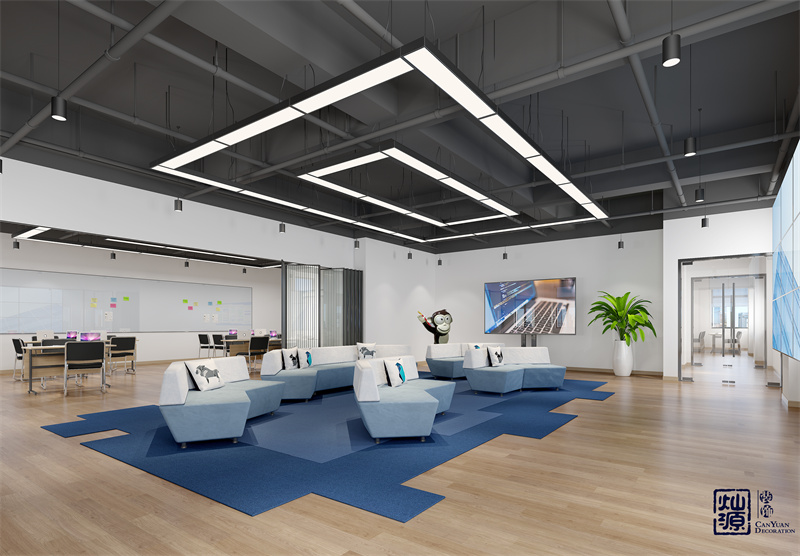 雙屏設(shè)計(jì)&mdash;&mdash;柳州辦公室裝修案例效果圖