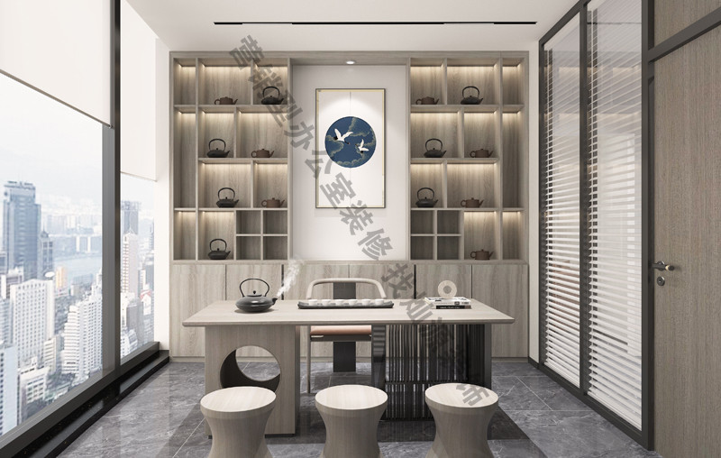 辦公室裝修設計效果圖&mdash;接待室