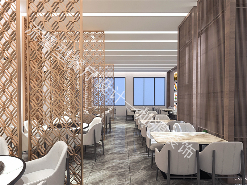流量型餐廳設(shè)計效果圖&mdash;燦源裝飾