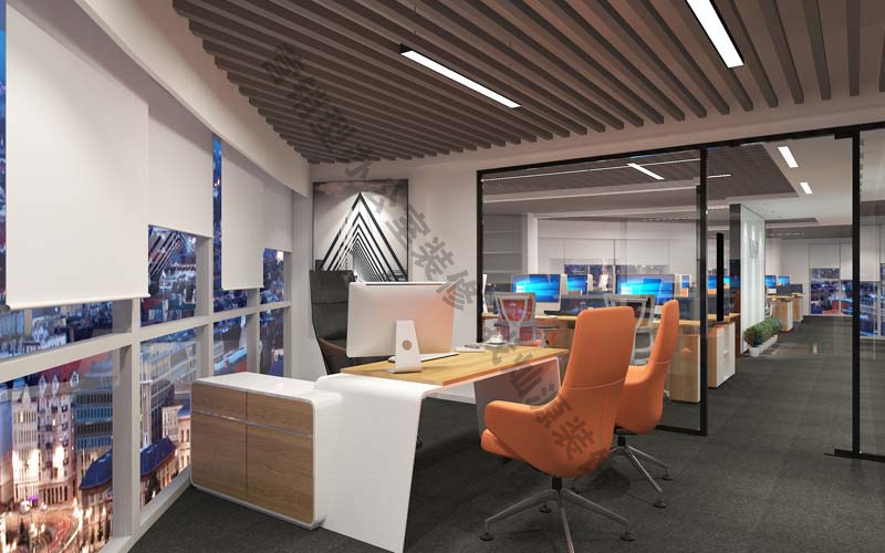 南寧辦公室裝修效果圖之經(jīng)理室&mdash;燦源裝飾
