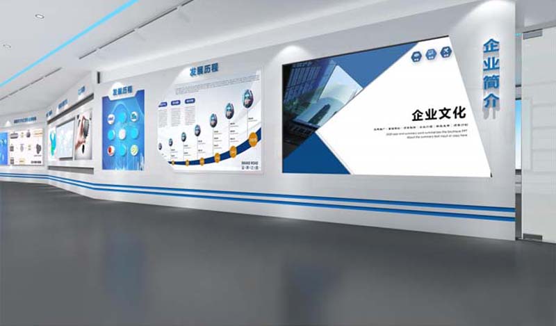 南寧企業(yè)展廳設計裝修效果圖&mdash;燦源裝飾