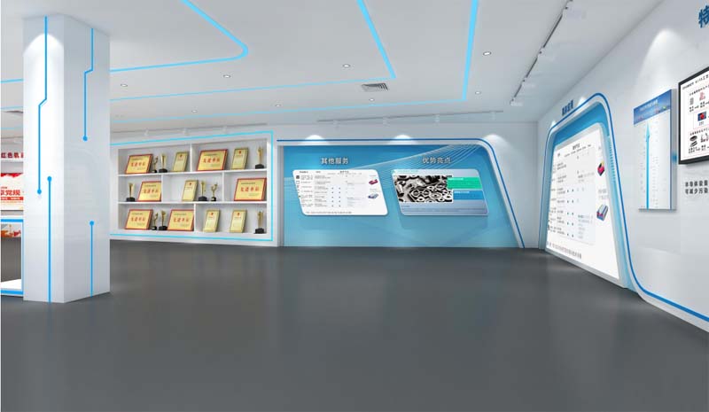 南寧企業(yè)展廳設計裝修效果圖&mdash;燦源裝飾