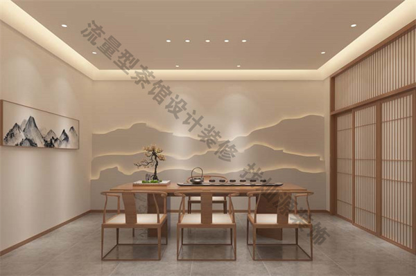 茶館設(shè)計(jì)裝修效果圖&mdash;燦源裝飾